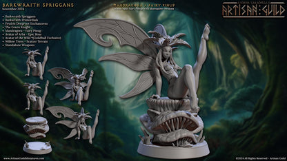 Mandragora - Fairy Pinup by Artisan Guild Heroic 32mm Scale Fantasy Miniature AG1319