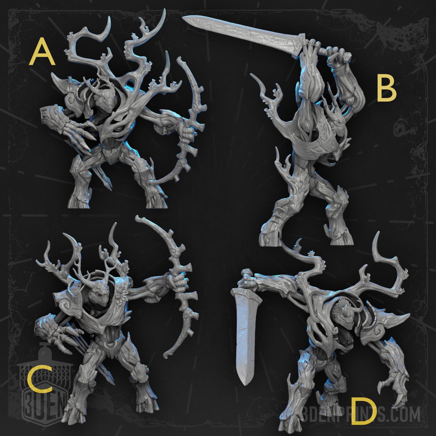 Barkwraith Primordials Kit I Bundle Set by Artisan Guild Heroic 32mm Scale Fantasy Miniature AG1319