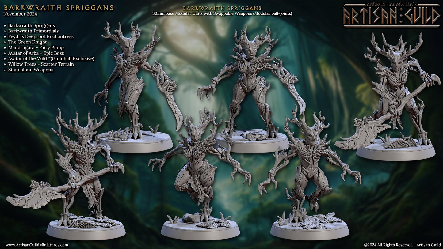 Barkwraith Spriggans Kit I Bundle Set by Artisan Guild Heroic 32mm Scale Fantasy Miniature AG1319