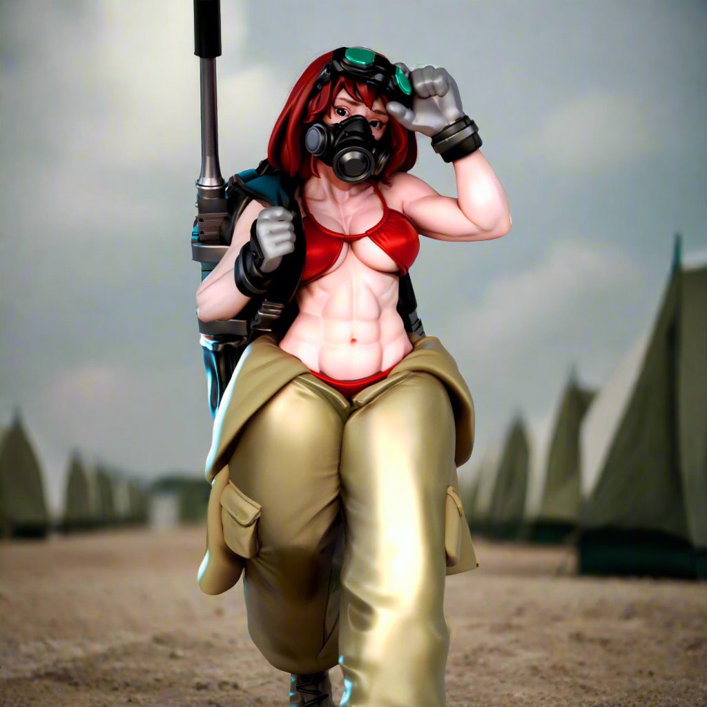 Krenzia Military Girl by Gaz Minis 75mm Scale (NSFW version available) GM 0343