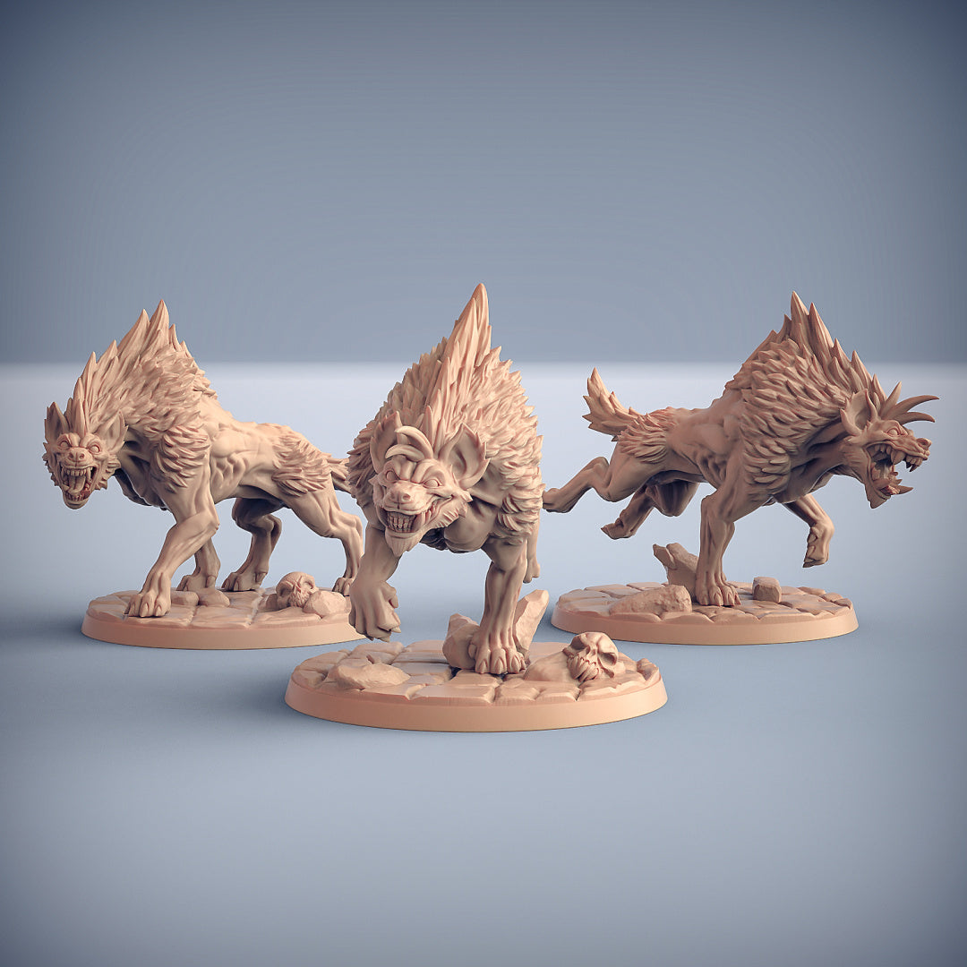 Hyenafiend Riders Bundle Set by Artisan Guild Heroic 32mm Scale Fantasy Miniature AG1202