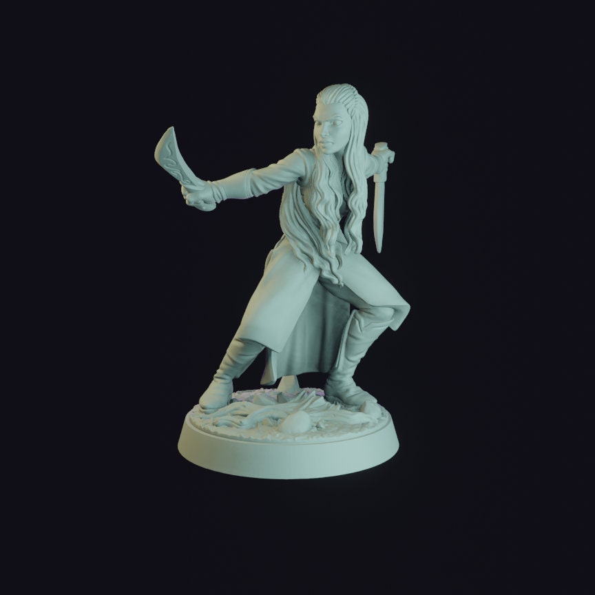 Aurielle - by RN Estudio 32mm Miniature, RPG, DND, Dungeons and Dragons, Pathfinder