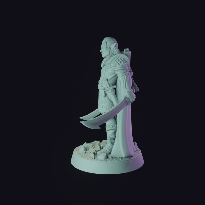 Evendil Gennala - by RN Estudio 32mm Miniature, RPG, DND, Dungeons and Dragons, Pathfinder