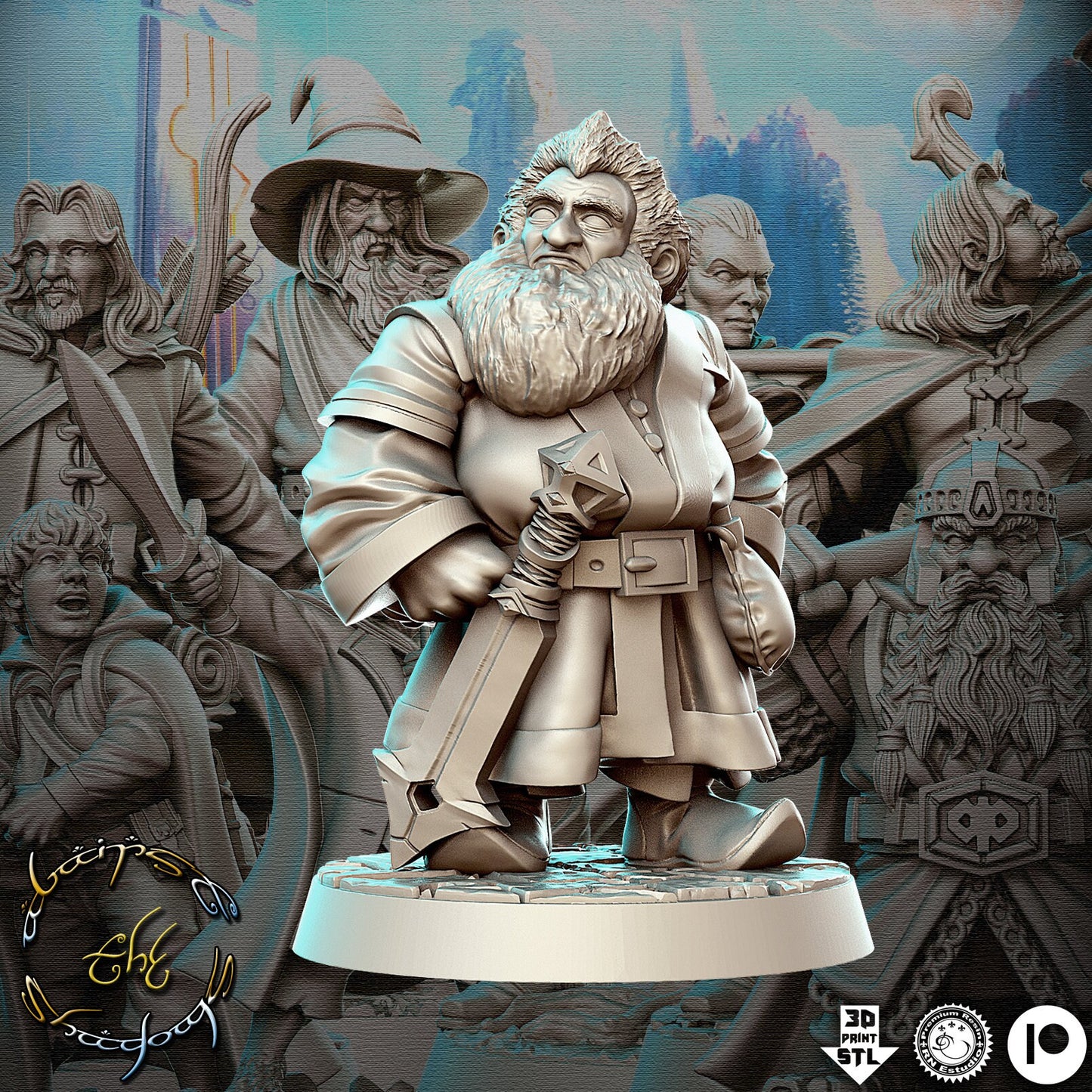 Limba - by RN Estudio 32mm Miniature, RPG, DND, Dungeons and Dragons, Pathfinder