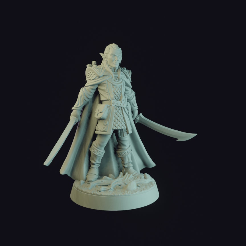 Evendil Gennala - by RN Estudio 32mm Miniature, RPG, DND, Dungeons and Dragons, Pathfinder