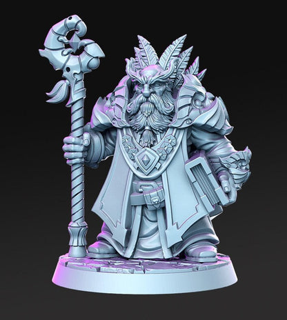 Draloth dwarf druid- by RN Estudio 32mm Miniature 0154