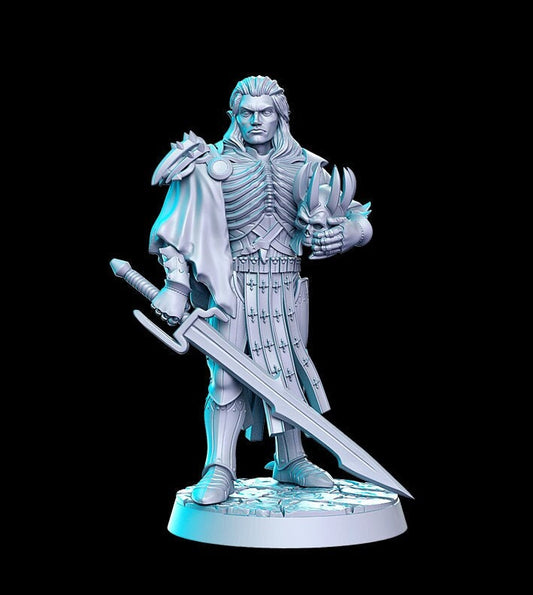 Arnodin (elven deathknight leader) - by RN Estudio 32mm Miniature