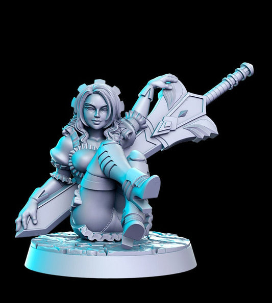 Shareena, Maid Guard - by RN Estudio 32mm Miniature