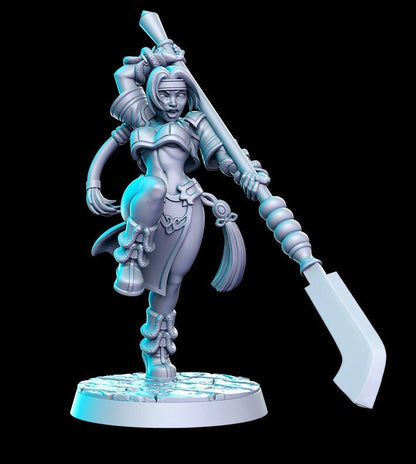 Nami Sung (Asian Glaive Fighter) - by RN Estudio 32mm Miniature 0158