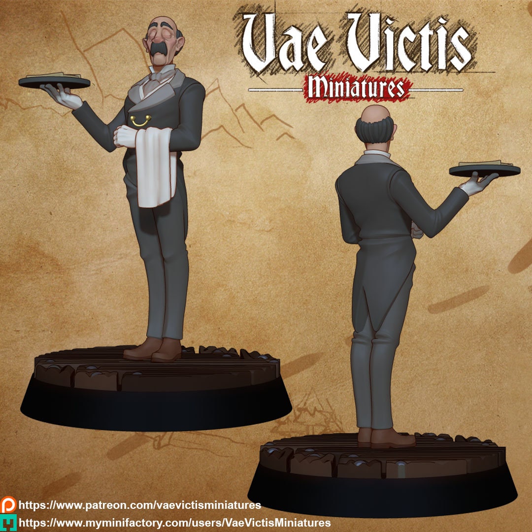 Butler by Vae Victis Miniatures 28mm heroic scale VVM 0121