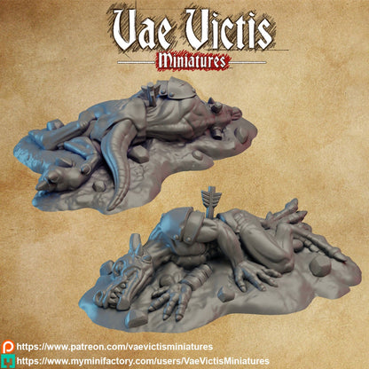 Kobold (dead - 2 versions)  by Vae Victis 28mm Scale Fantasy Miniature VVM 0123