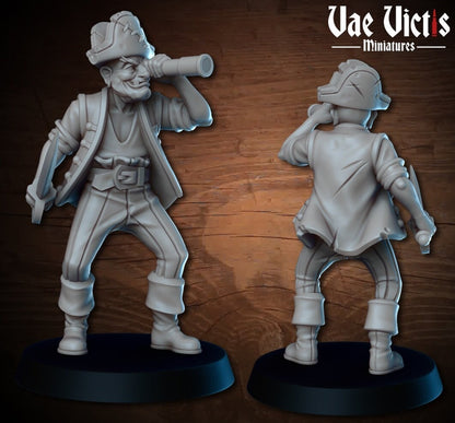 Old Pirate - 28mm heroic scale miniature by Vae Victis Miniatures VVM 0115