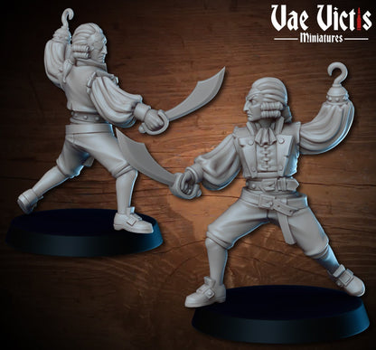 Fancy Pirate by Vae Victis 32mm Scale Fantasy Miniature VVM 0115