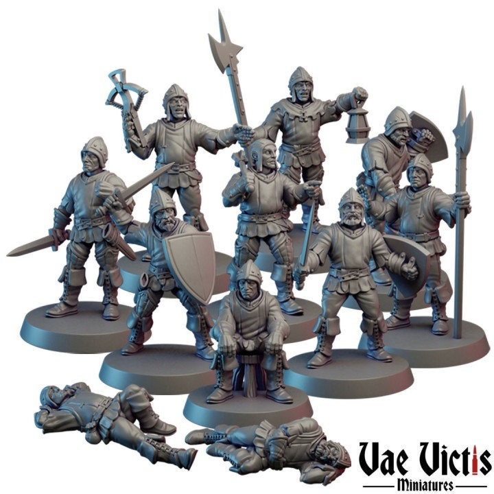 Kingdom Guards bundle set (11 models) - 28mm heroic scale Vae Victis Miniatures VVM 0117