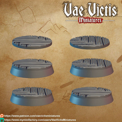 Wooden Floor Bases 25mm by VaeVictis