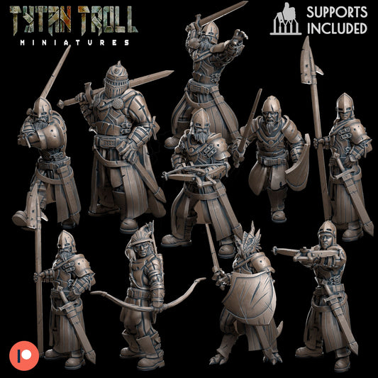 Guards Bundle Set by TytanTroll miniatures 32mm