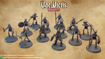 Skeleton Bundle Set by Vae Victis Miniatures 28mm scale VVM 0118