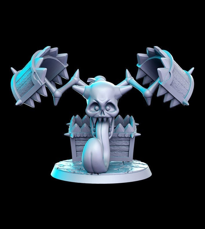 Undead Mymic - by RN Estudio 32mm Fantasy Trap Chest Boss Miniature