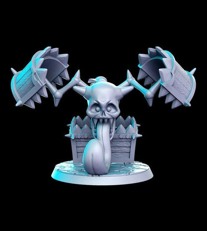 Undead Mymic - by RN Estudio 32mm Fantasy Trap Chest Boss Miniature