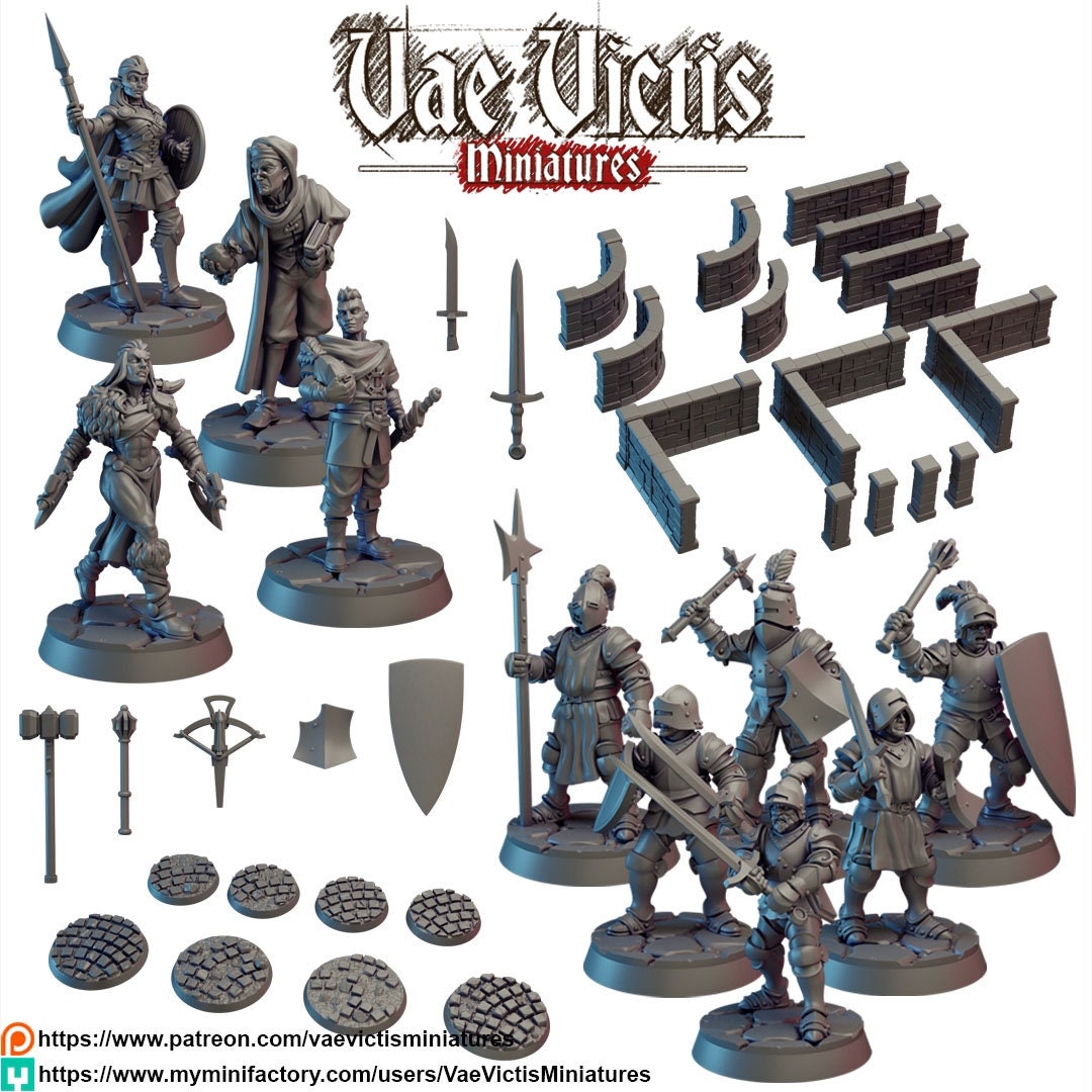 Knights Set by Vae Victis Miniatures 28mm scale VVM 0128