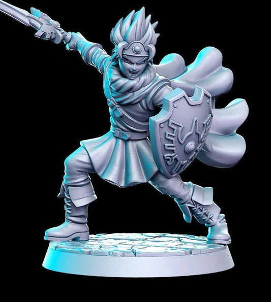 Shin - by RN Estudio 32mm Warrior Swordsman Miniature