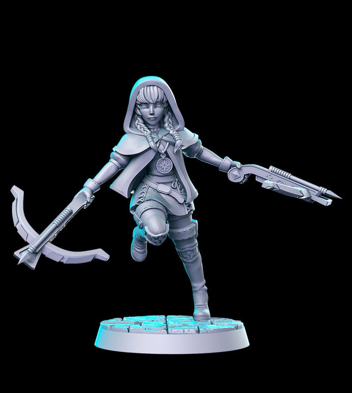 Linkle - by RN Estudio 32mm Fantasy Female Ranger Miniature