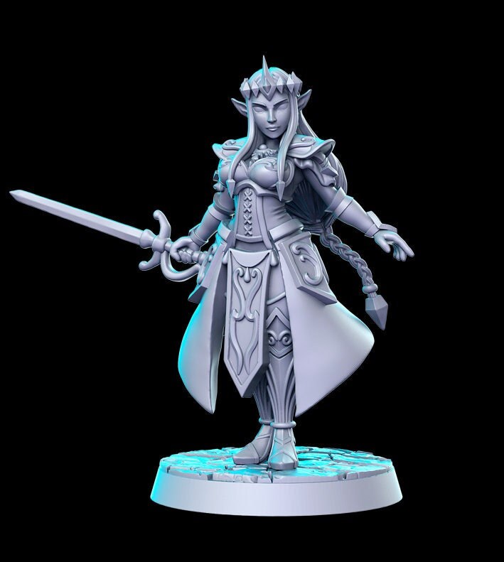 Zalidra - by RN Estudio 32mm Fantasy Female Warrior Princess Miniature