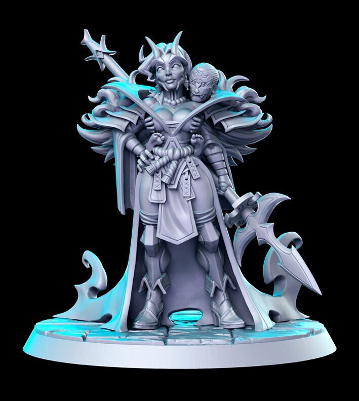 Oni Sorceress - by RN Estudio 32mm Fantasy Female Miniature RN0163