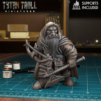 Male Dwarves Set by TytanTroll 32mm Scale Fantasy Miniatures