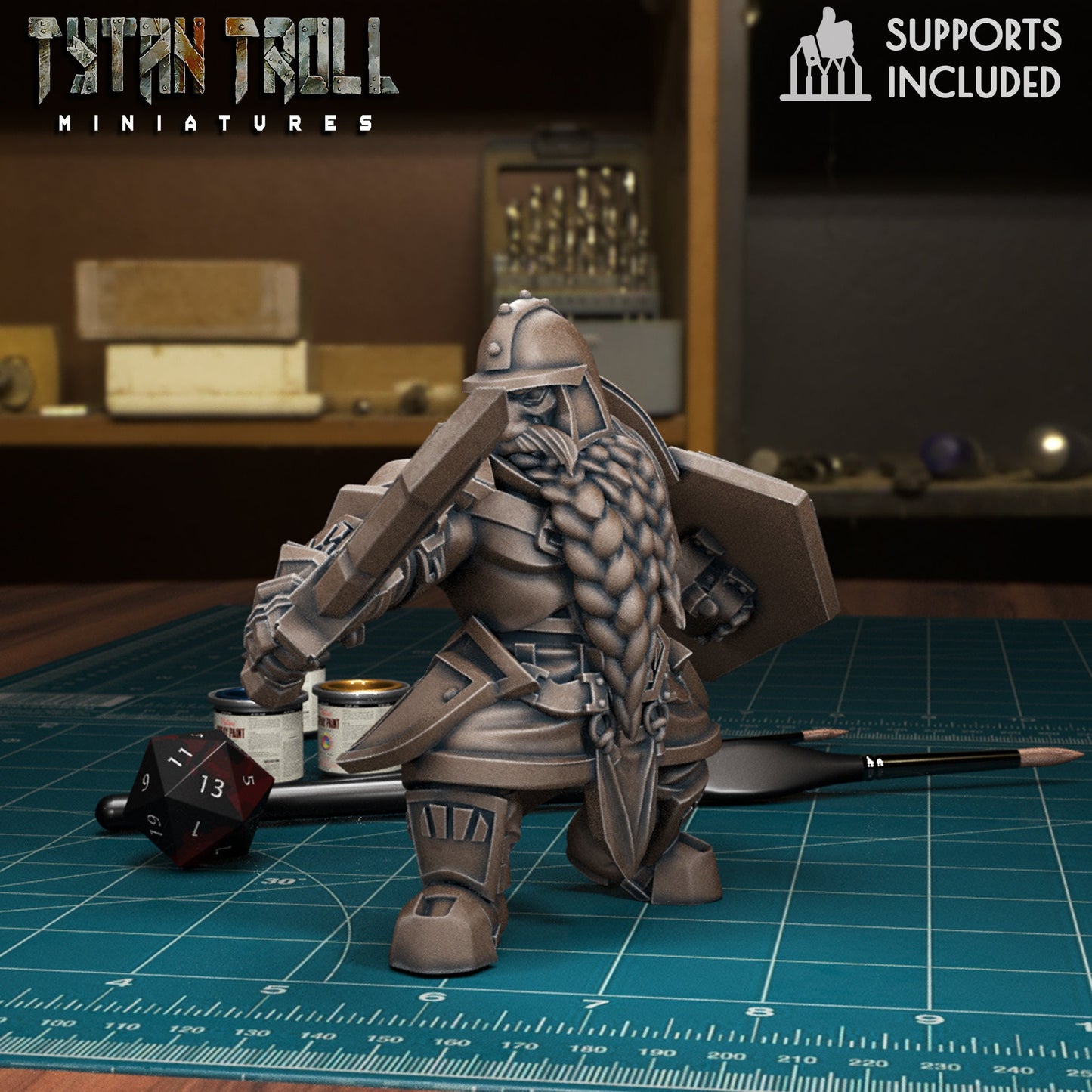 Dwarf Guard Set by TytanTroll 32mm miniatures