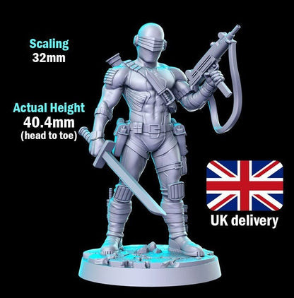 Snake Eyes - by RN Estudio 32mm Fantasy Miniature RN0164