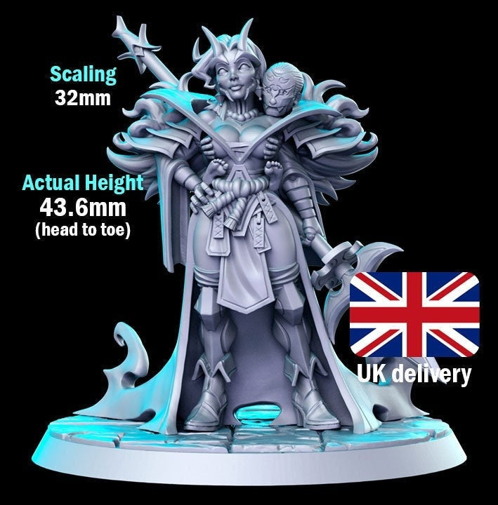 Oni Sorceress - by RN Estudio 32mm Fantasy Female Miniature RN0163