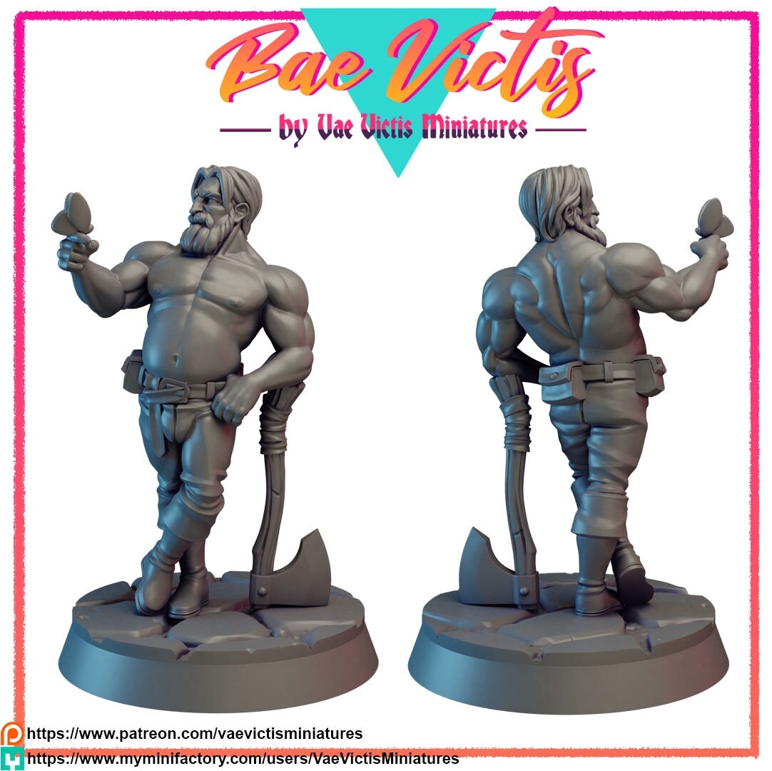 Bae Lumberjack by Vae Victis Miniatures 28mm scale Fantasy Miniature VVM 0122