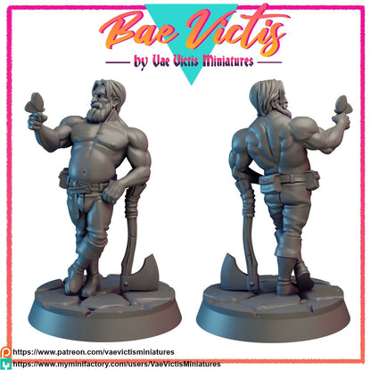 Bae Lumberjack by Vae Victis Miniatures 28mm scale Fantasy Miniature VVM 0122