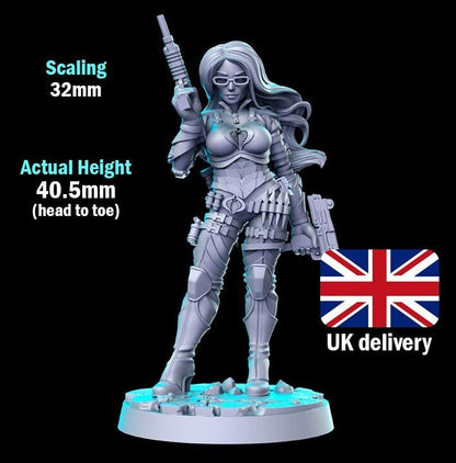 Baroness - by RN Estudio 32mm Fantasy Female Miniature RN0164