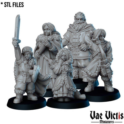 Winter Family Bundle Set by Vae Victis Miniatures 28mm Scale Fantasy Miniature