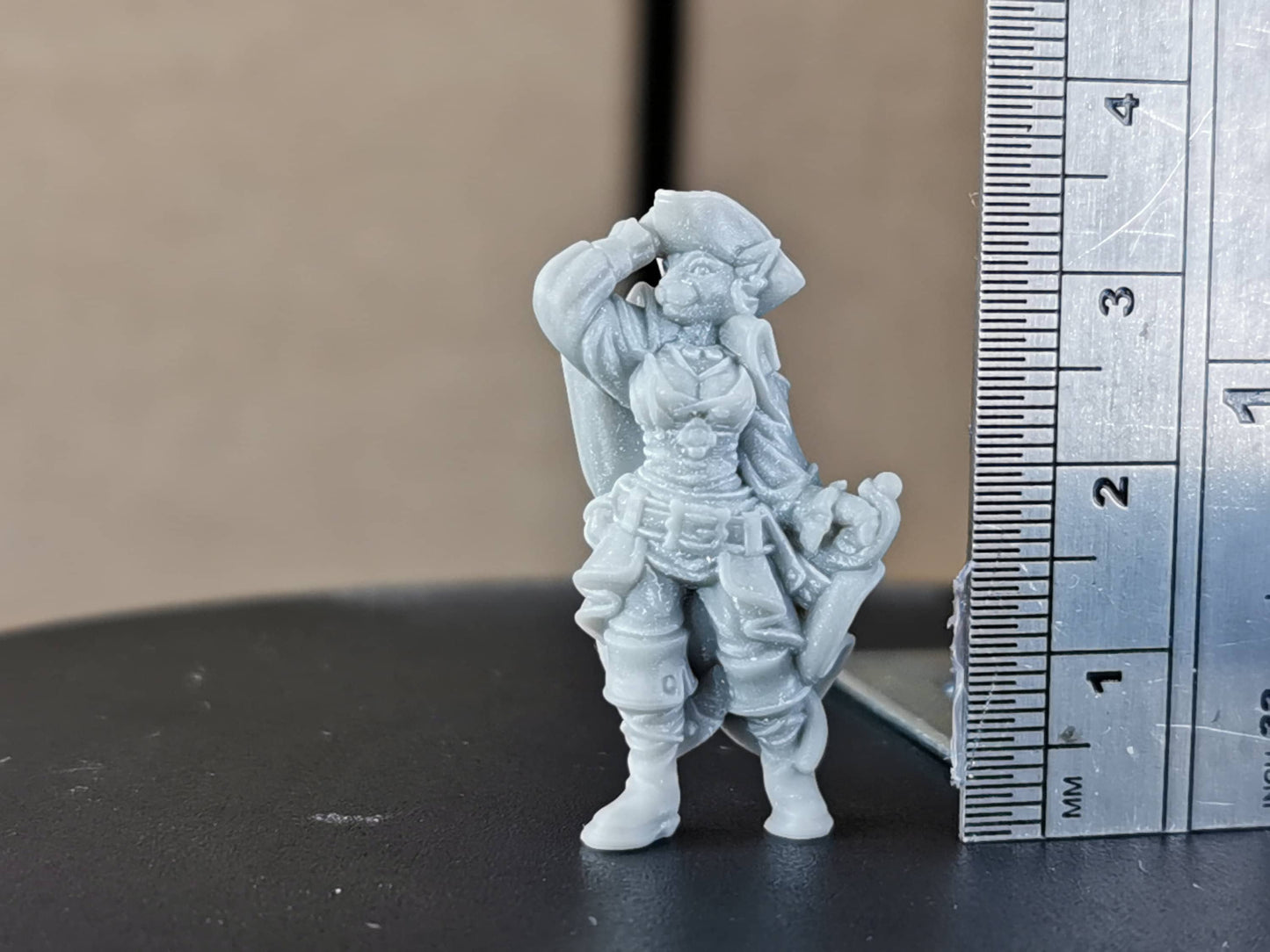 Cat Captain Lady by Vae Victis Miniatures 28mm Scale Tabaxi Pirate Miniature VVM 0115