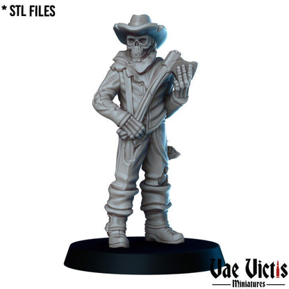 Skeleton Cowboy by Vae Victis 32mm Scale Fantasy Miniature