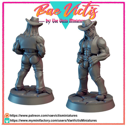 Orc Cowboy by Vae Victis Miniatures 28mm or 32mm scale Fantasy Miniature VVM 0125