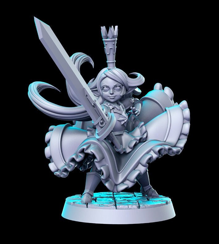 Charlotta by RN Estudio Miniatures 32mm Heroic Scale Female Fantasy Miniature RN0167