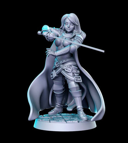 Katalina by RN Estudio Miniatures 32mm Heroic Scale Female Fantasy Miniature RN0167