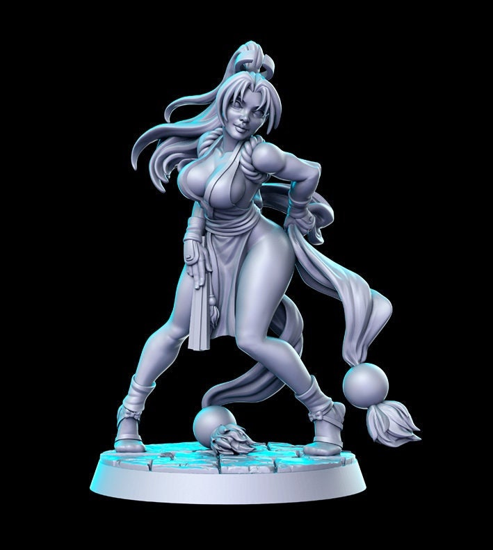 Mai Shiranui by RN Estudio 32mm Heroic Scale Female Fantasy Miniature RN0162