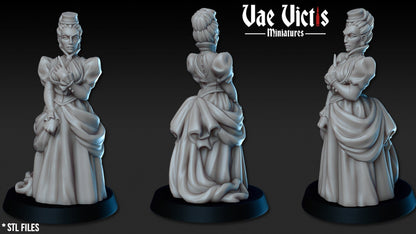 Noble Woman by Vae Victis Miniatures 28mm or 32mm scale Fantasy Female Miniature 2561