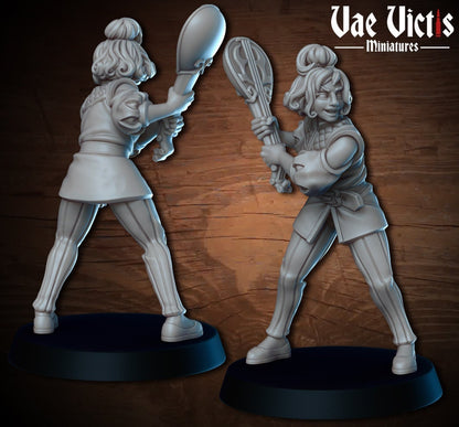 Bard Swinging by Vae Victis Miniatures 28mm Scale Fantasy Female Miniature