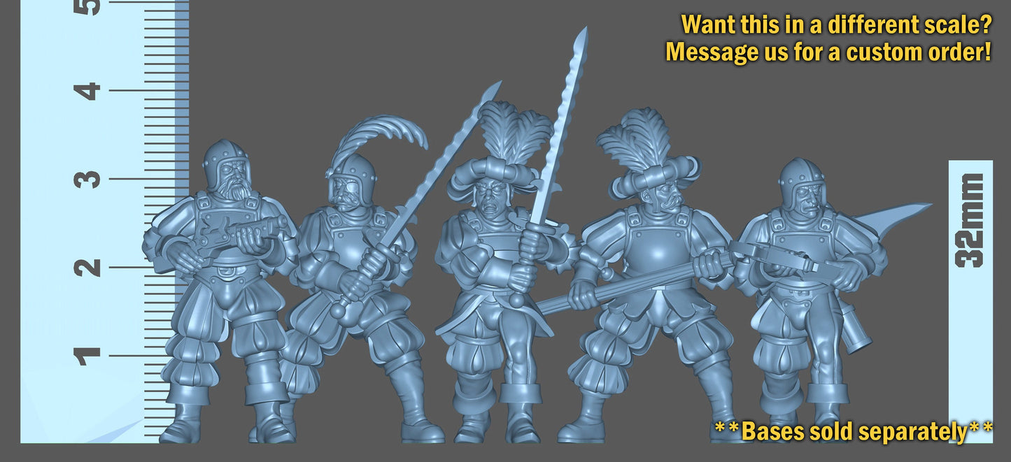 Sword for Hire Bundle Set Part 3 by Vae Victis Miniatures 28mm or 32mm scale Fantasy Miniature VVM 0127