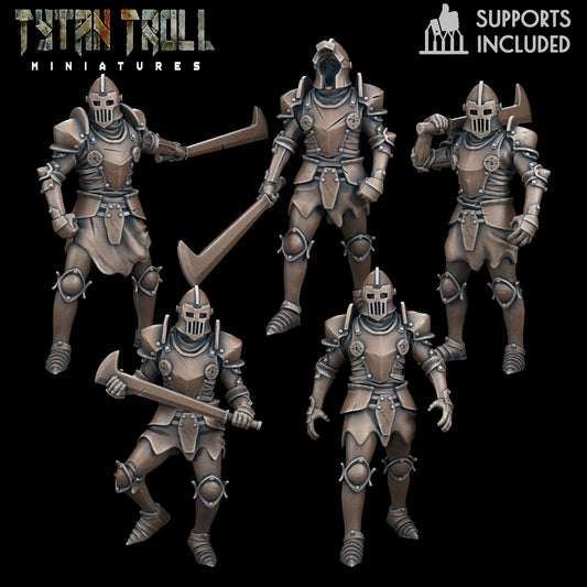 Animated Armours Bundle Set by Tytan Troll Miniatures 32mm scale Fantasy Miniature TTM 4728