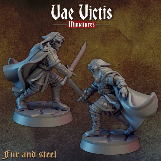 Elf Swordsman by Vae Victis Miniatures 28mm or 32mm scale Fantasy Miniature VVM 0129