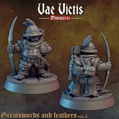 Halfling Scout by Vae Victis Miniatures 28mm or 32mm scale Fantasy Miniature VVM 0130