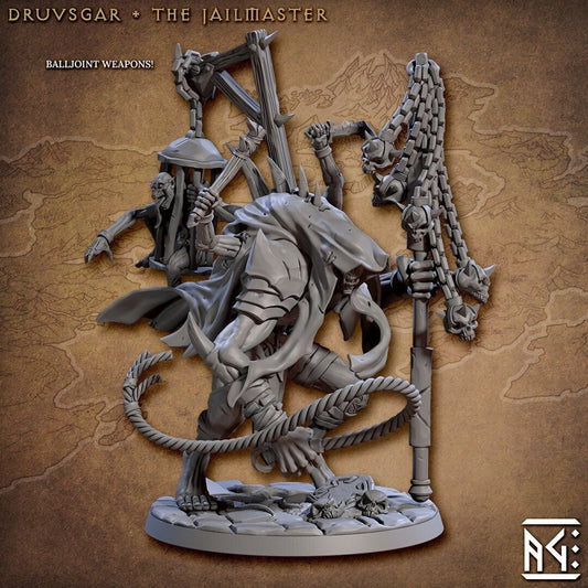 Druvsgar the Jailmaster by Artisan Guild Heroic 32mm Scale Fantasy Miniature AG1300