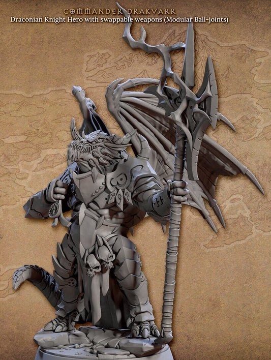 Commander Drakvar by Artisan Guild Heroic 32mm Scale Fantasy Miniature AG1302